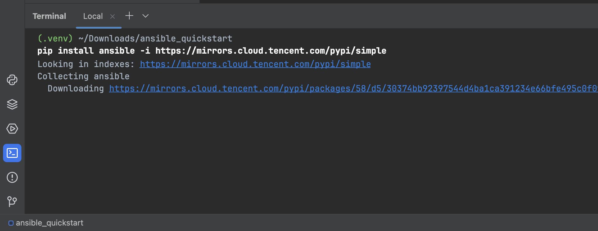 9 2pip ansible mac os